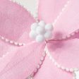 12  Felt Poinsettia Ball Fringe Stem: Pink on Sale