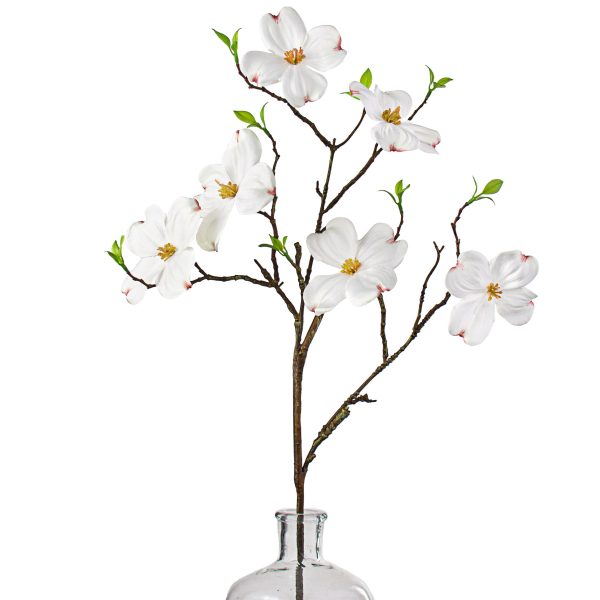 33  Dogwood Flower Spray: White Discount