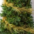 5  Glittered Pine Garland: Gold Fashion