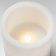 6  Frosted Flameless Candle: White Cheap