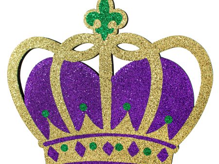 20  Glitter Polyfoam Crown Hanger: Mardi Gras For Cheap