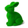 10  Flocked Sitting Rabbit: Spring Green For Cheap