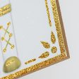 12  Wooden Sign: Glitter Nutcracker White & Gold Online Sale