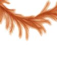 6  Fabric Pampas Grass Garland: Rust For Discount