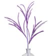 31  Glittered Paper Grass Spray: Bright Lavender For Cheap