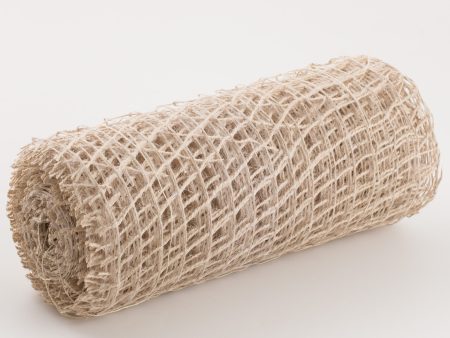 10  Jute Check Weave Mesh: Off White (10 Yards) For Cheap