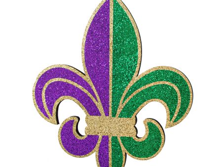 20  Glitter Polyfoam Fleur de Lis: Mardi Gras For Cheap