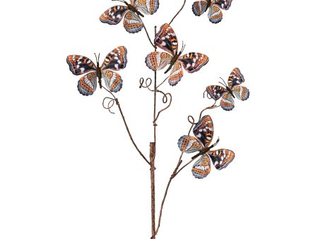 37  Butterfly Branch: Brown & Orange Fashion