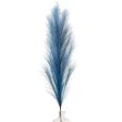 43  Fabric Pampas Grass Spray: Navy Blue Supply