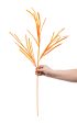 31  Glittered Paper Grass Spray: Bright Orange Online now