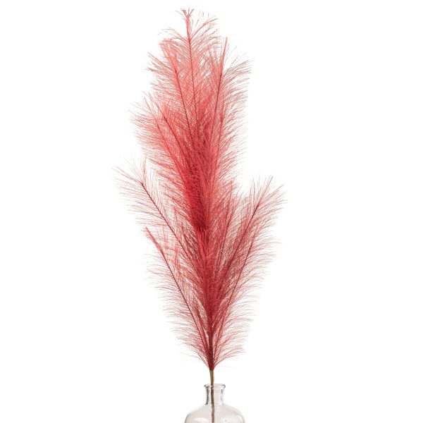 43  Fabric Pampas Grass Spray: Burgundy For Cheap