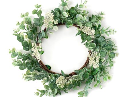 16  Seeded Baby Eucalyptus Wreath For Sale