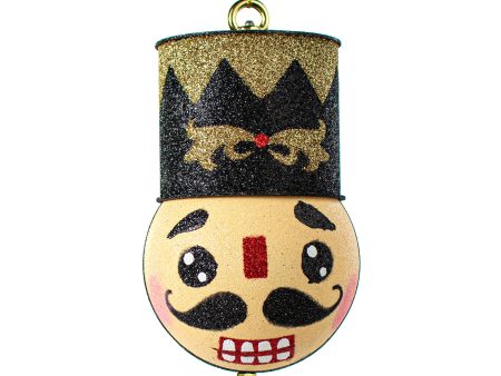 8.5  Nutcracker Ornament: Black & Gold Online now