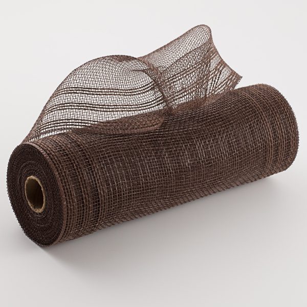 10  Border Stripe Mesh: Chocolate Brown For Cheap