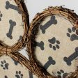 15  Grapevine Hanger: Bones Paw Print For Cheap