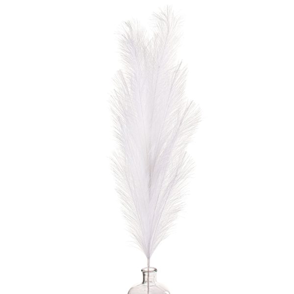 43  Fabric Pampas Grass Spray: White on Sale