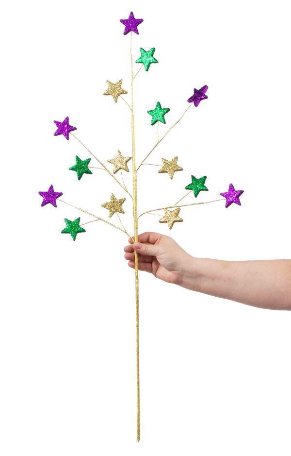 33  Glitter Star Spray: Purple, Green, Gold Online Sale