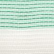 10  Wide Stripe Fabric Mesh: White & Emerald Green For Cheap