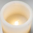 4  Two-Tone Flameless Candle: Gold & White Discount