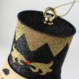 8.5  Nutcracker Ornament: Black & Gold Online now