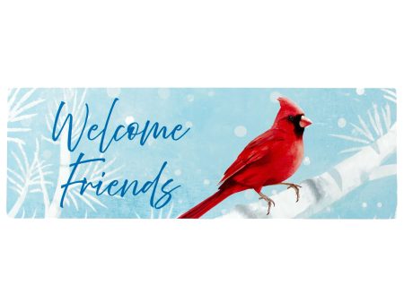 Waterproof Snowy Cardinal Signature Sign (5  x 15 ) Online Hot Sale