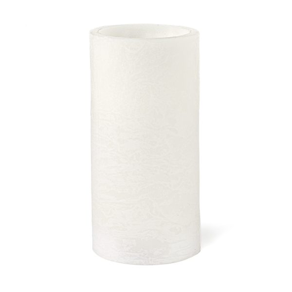 6  Frosted Flameless Candle: White Cheap