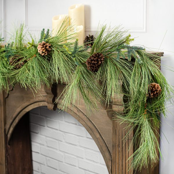 6  Long Needle Pine Garland For Discount