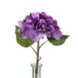 12  Silk Hydrangea Stem: Purple Online now