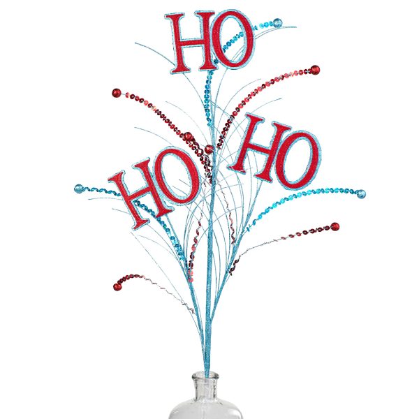 37  HO HO HO Sequin Spray: Red & Turquoise on Sale