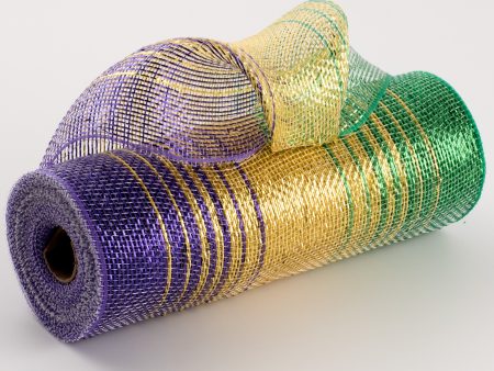 10  Metallic Ombré Mesh: Mardi Gras Online Sale