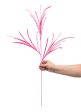 31  Glittered Paper Grass Spray: Bright Pink Online