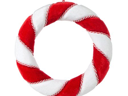 13  Velvet Wreath: Candy Cane on Sale