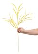 31  Glittered Paper Grass Spray: Bright Yellow For Cheap