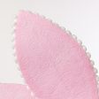 12  Felt Poinsettia Ball Fringe Stem: Pink on Sale