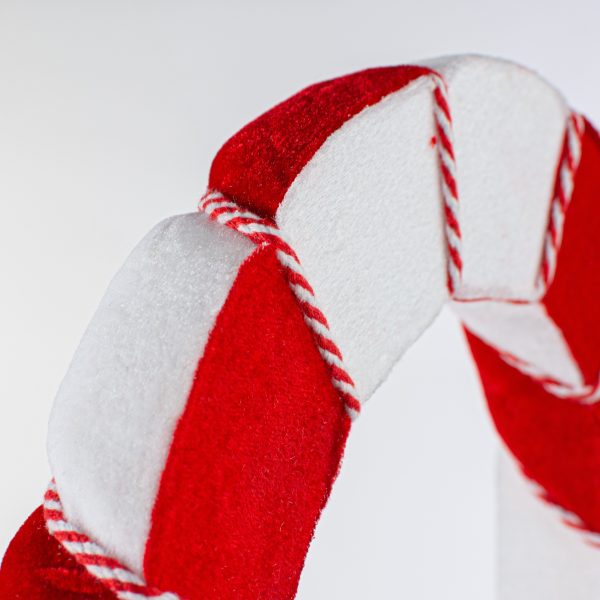 13  Velvet Wreath: Candy Cane on Sale