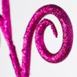 13  Glittered Swirl Pick: Fuchsia Online