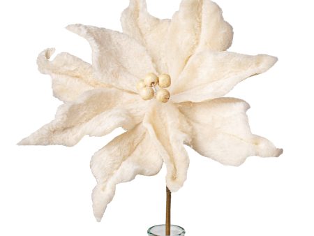 13  Felt Poinsettia Stem: Natural Fashion