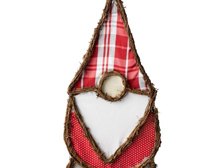 20  Grapevine Hanger: Red Plaid Gnome Online Hot Sale