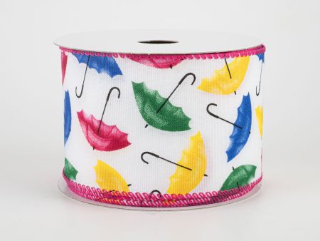 2.5  Umbrella Ribbon: Multicolor (10 Yards) Sale