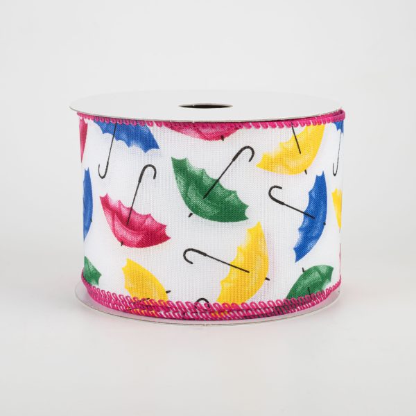 2.5  Umbrella Ribbon: Multicolor (10 Yards) Sale