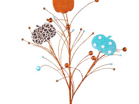 37  Glitter Pumpkin Ball Spray: Orange, Leopard, Turquoise Polka Dot For Discount