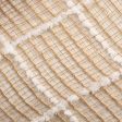 21  Burlap Fuzzy Grid Mesh: Natural & White Hot on Sale