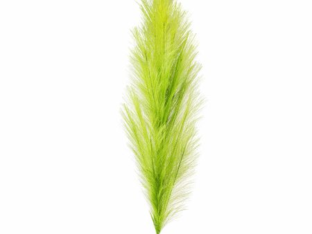 43  Fabric Pampas Grass Spray: Lime Green For Sale