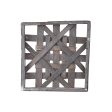 12  Flat Tobacco Basket: Square Grey Wash Hot on Sale