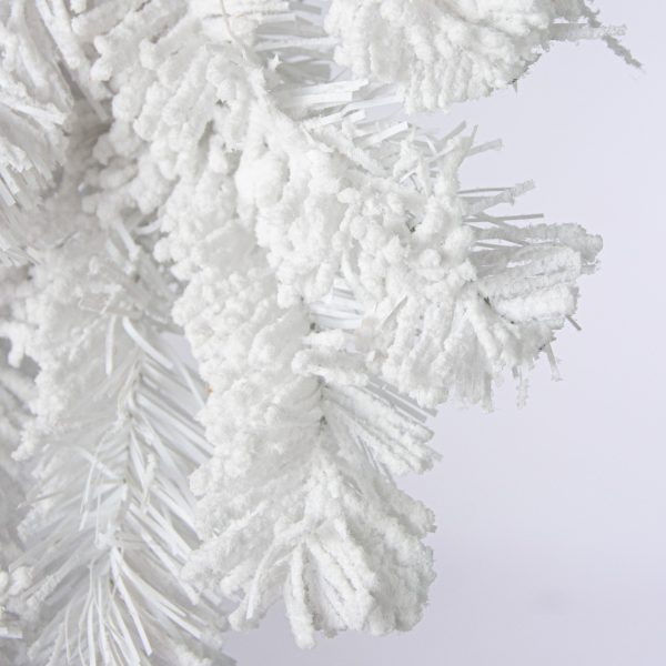 6  Flocked White Pine Garland on Sale