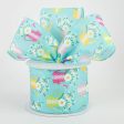 2.5  Watering Can Ribbon: Aqua (10 Yards) Supply