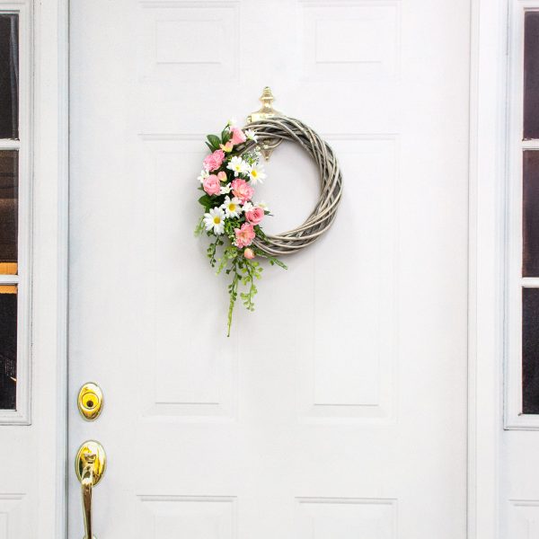 12  Willow Vine Wreath: Grey Bleached Discount