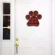 15  Grapevine Hanger: Tartan Plaid Paw Print Online