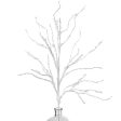 32  Snowy Twig Spray: White For Cheap