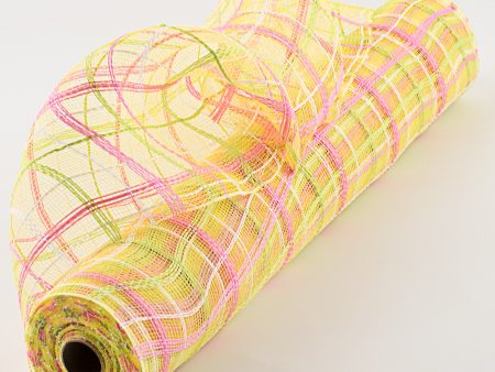 21  Crystal Plaid Mesh: Yellow, Pink, Lime, White Online Hot Sale